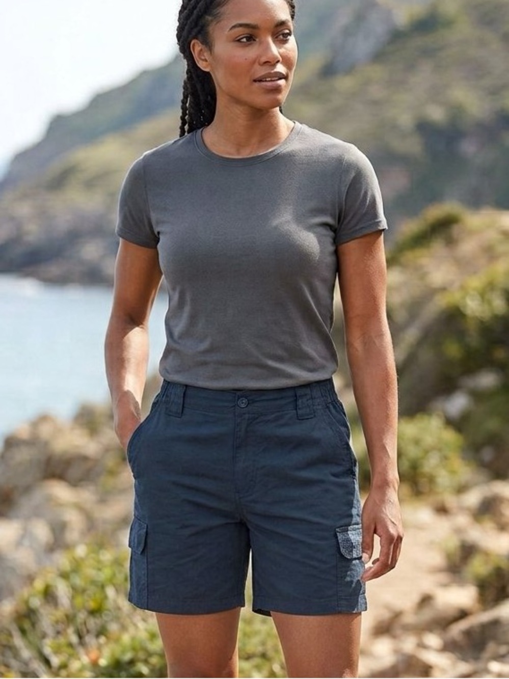 Mountain Warehouse • Navy Blue Cargo Shorts